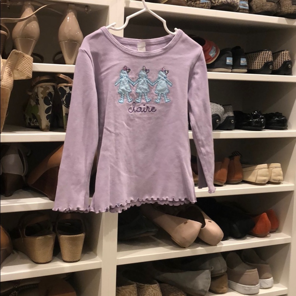 Claire appliqué shirt size 4